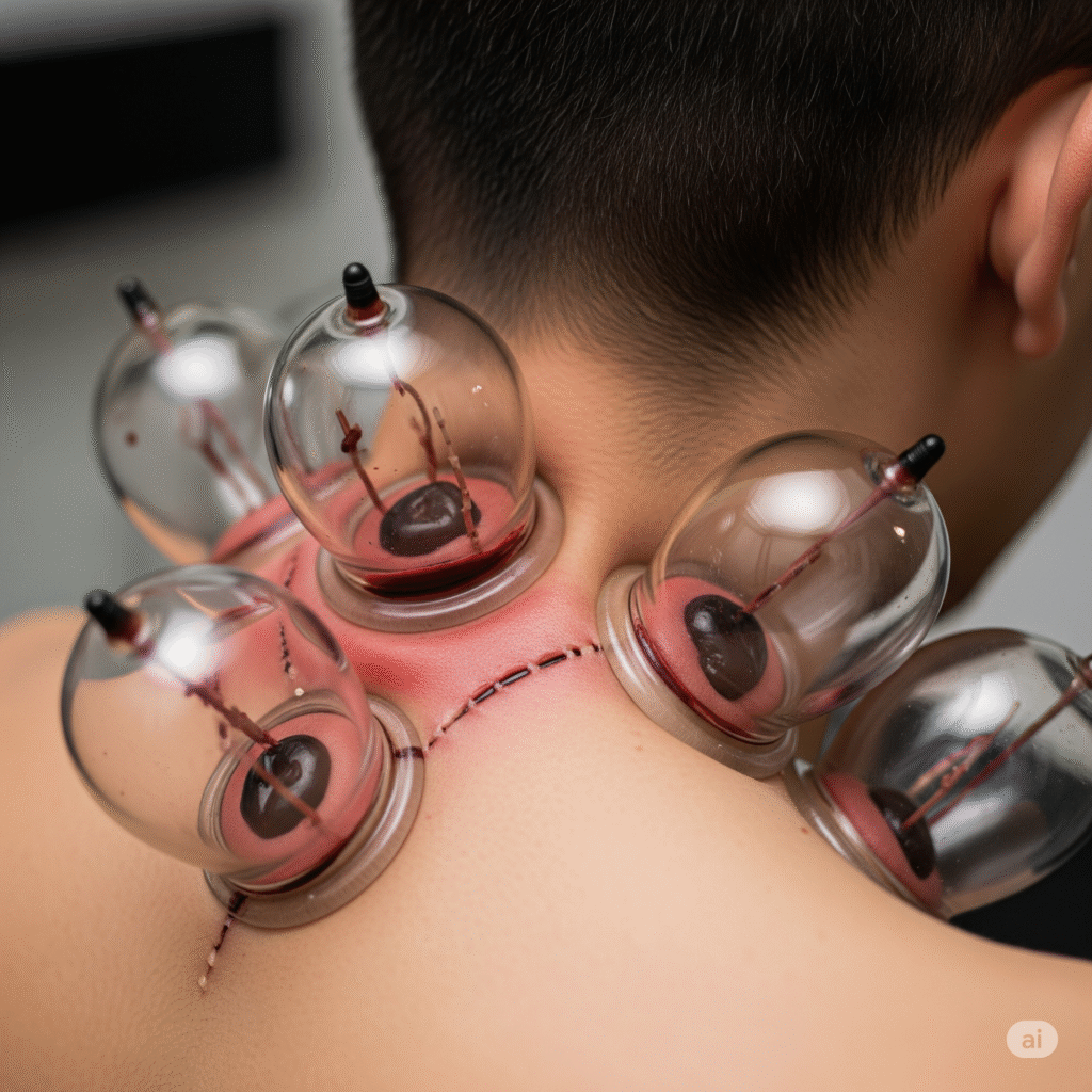 hijama On the neck