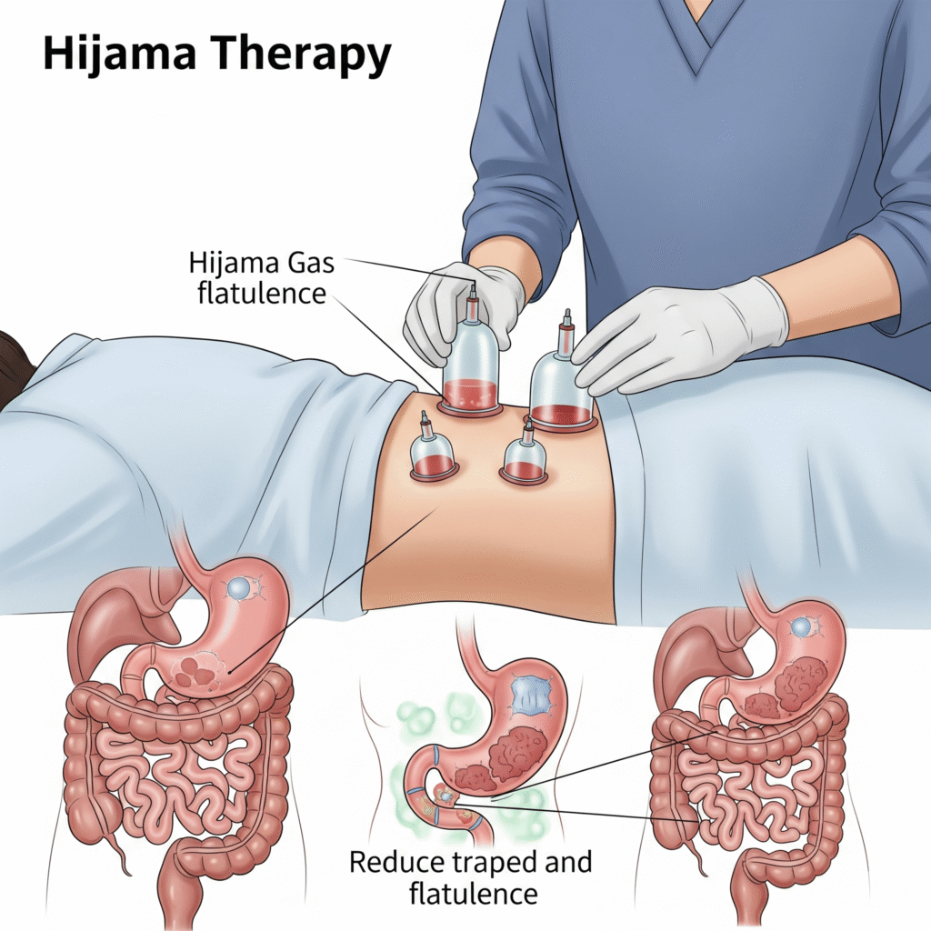 Hijama for Flatulence: Natural Gas & Bloating Relief
