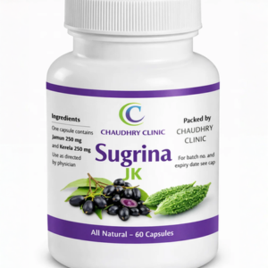 Sugrina JK herbal diabetes support supplement with Jamun and Bitter Melon for healthy blood sugar balance